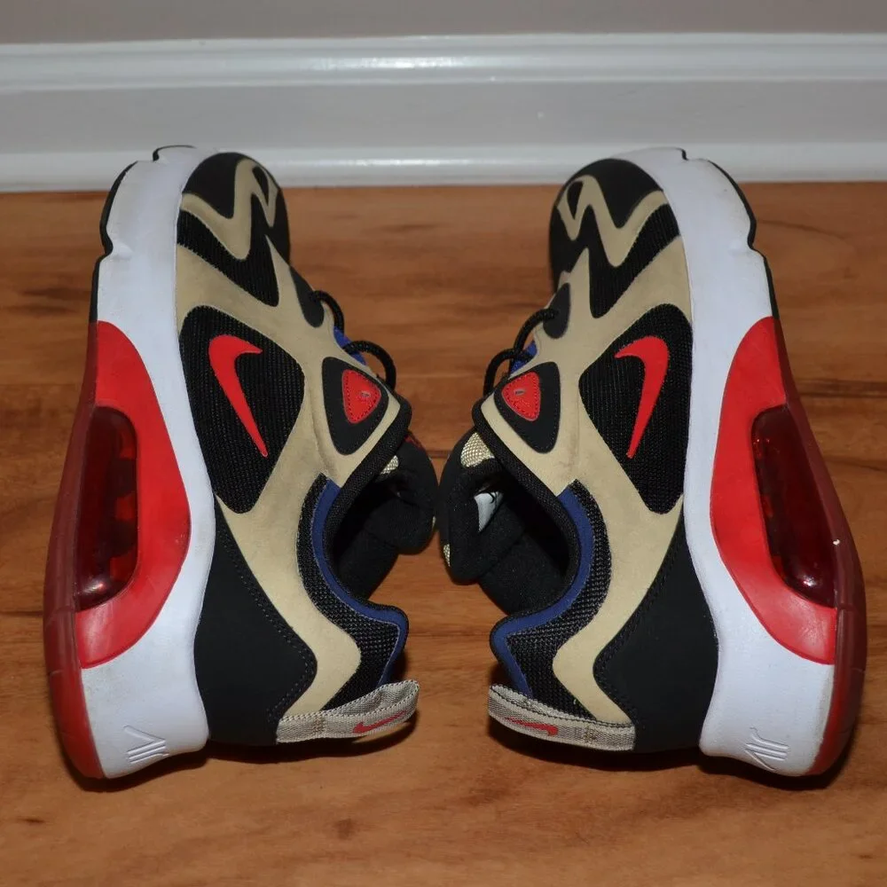 Nike Air Max 200 Mens 11.5 Team Gold University Red AQ2568-700 Sneakers
